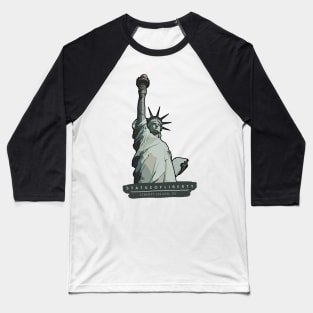 Colorblock Statue of Liberty Baseball T-Shirt